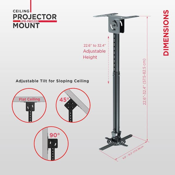 ceiling projector mount with adjustable extension