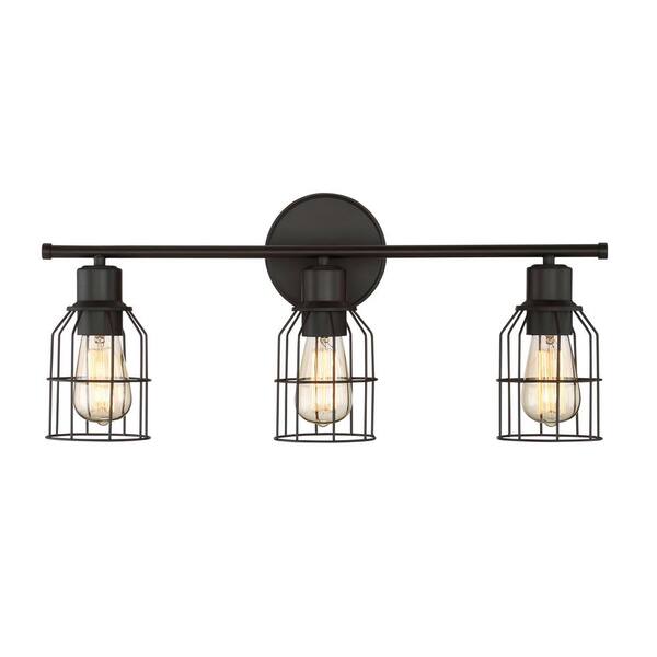 Filament Design 3-Light Oil Rubbed Bronze Bath Light