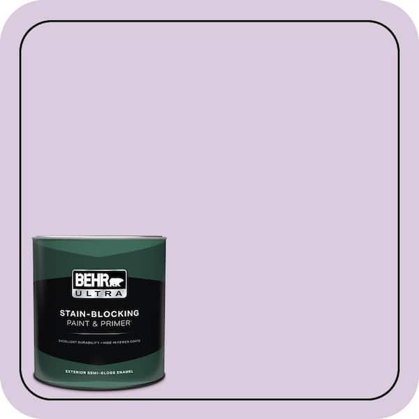 BEHR ULTRA 1 qt. #660C-2 Violet Mist Semi-Gloss Enamel Exterior Paint & Primer