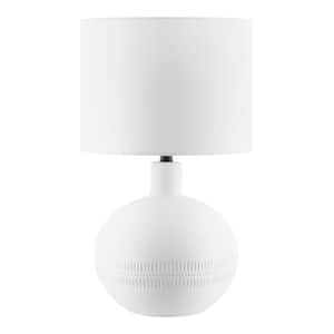 Colchester 20.5 in. White Table Lamp with Ceramic Base