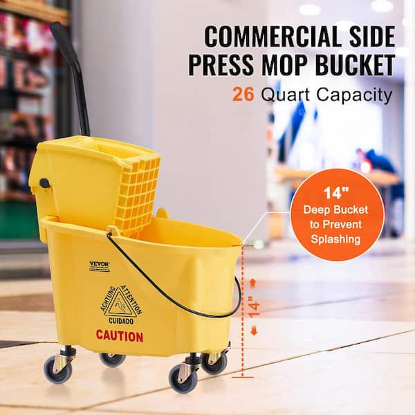 26 Quart outlet Side Press Wringer Commercial Mop Bucket