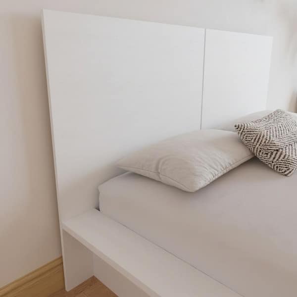 James White Queen Size Panel Headboard