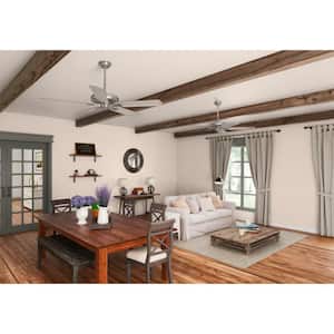 Royal Oak 60 in. Indoor Brushed Nickel Ceiling Fan with Remote Control For Bedrooms
