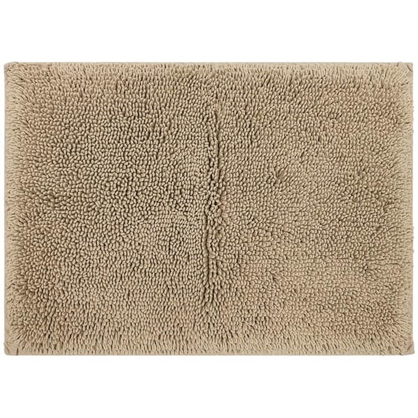 Mohawk Home Classic Cotton ll Taupe 17 in. x 24 in. Cotton Bath Mat