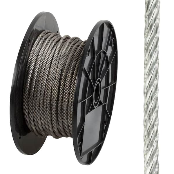Everbilt 5/8 in. x 1 ft. Stainless Steel Uncoated Wire Rope 811766 - The  Home Depot