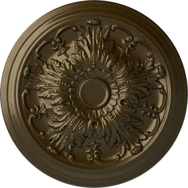 20" x 1-1/2" Damon Urethane Ceiling Medallion (Fits Canopies upto 3-3/8"), Brass