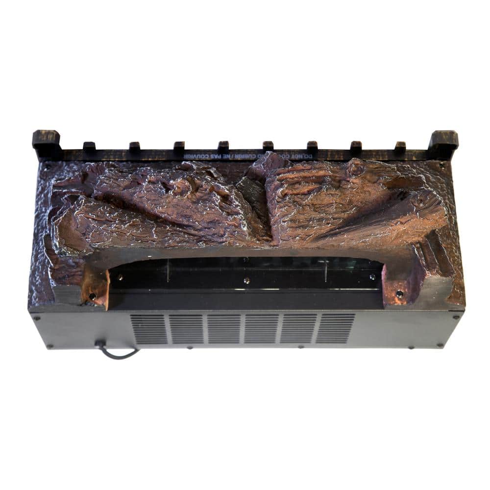 Comfort Glow Black Electric Log Insert Heater with Firebox Projection