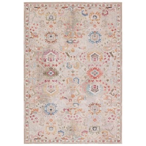 Hesperia Multicolor/Ivory 3 ft. x 10 ft. Floral Indoor/Outdoor Area Rug