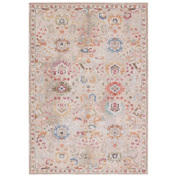 Jaipur Living Hesperia Multicolor/Ivory 8 ft. x 10 ft. Floral Indoor/Outdoor Area Rug