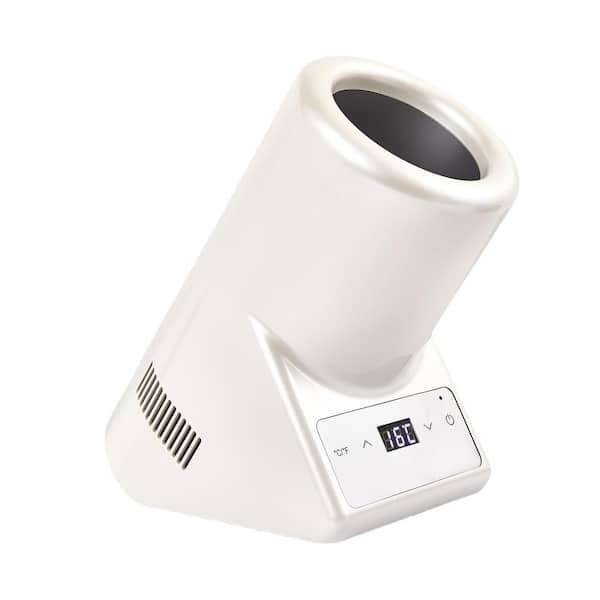Equator 110V AC/12V DC Cellar Cooling Unit 5.3 in. Single Bottle Wine-Champagne-Water Chiller Thermo-Electric in White