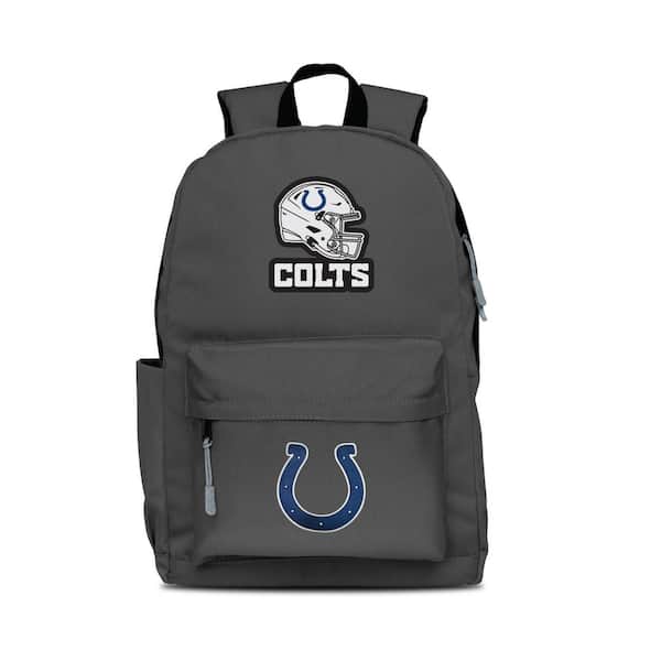 Mojo 17 in. Gray Indianapolis Colts 2-Logo Campus Laptop Laptop Backpack