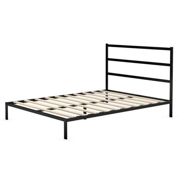 Black Metal Bed Platfrom Frame, Are Metal Bed Frames Stronger Than Wood