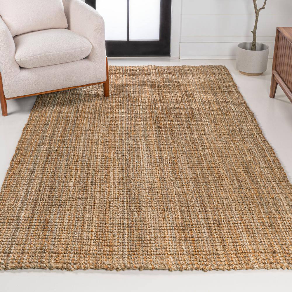 Handwoven Natural Jute Rectangular 3 x 5 Area Rug