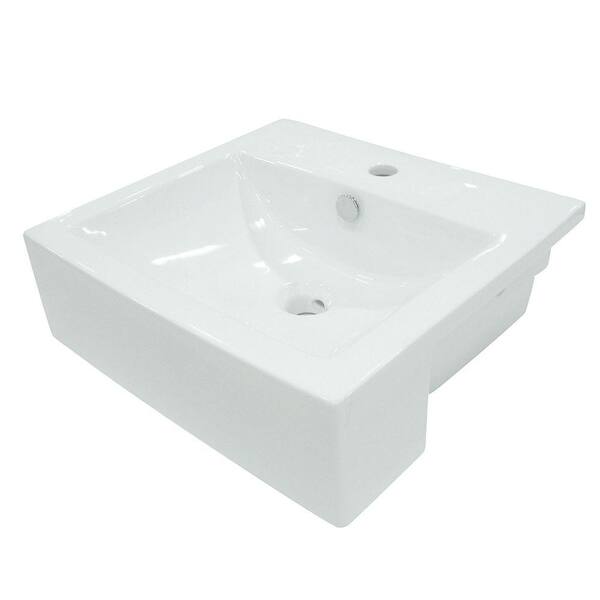 Kingston Brass 4-3/8 in. Console Sink Basin in White