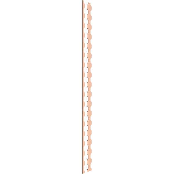 Ekena Millwork Pontiac 94 in. H x 0.25 in. W Slatwall Panels in Alder 17-Pack