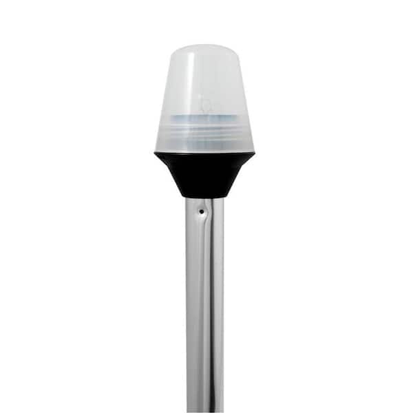 Attwood 54 in. All-Around Frosted Globe Light with 2-Pin Standard Pole