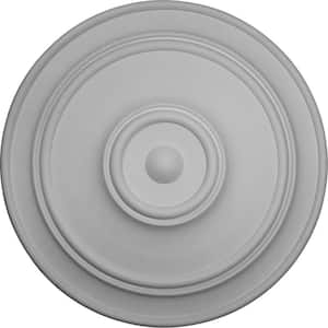 54" x 4-7/8" Large Classic Urethane Ceiling Medallion (Fits Canopies up to 13-1/2"), Primed White