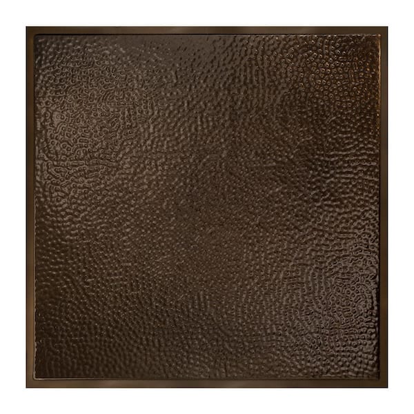 Chicago 2 ft. x 2 ft. Lay-In Tin Ceiling Tile in Bronze Burst (Case of 5)