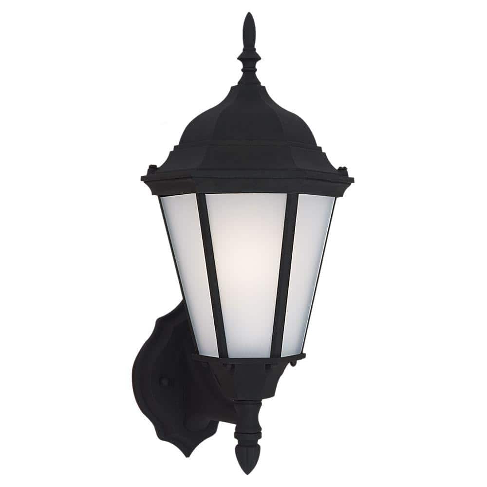 Bakersville 1-Light Black Outdoor 17 in. Wall Lantern Sconce price history on PriceWatchPro