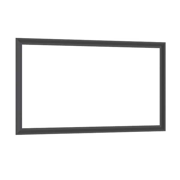 PRIMROSE CARNATION LLC Modern Balck 60 in W x 36 in. H Oversized Rectangle Aluminum Wall Mounted Bathroom Vanity Mirror, Vertical or Horizontal