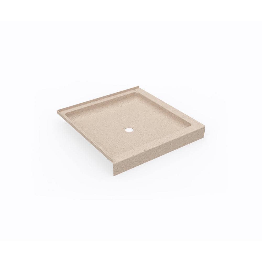 Swan Swanstone 36 in. L x 36 in. W Corner Shower Pan Base with CenterDrain in Bermuda Sand