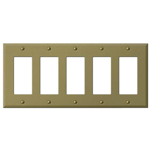 Creative Accents Metallic 5-Gang Wall Plate