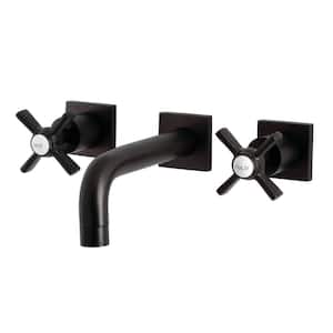 Millennium 2-Handle Wall-Mount Bathroom Faucets in Oil Rubbed Bronze