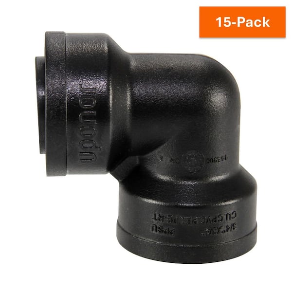Uponor TotalFit 3/4 in. Push-to-Connect Engineered Polymer 90-Degree Elbow (15-Pack)