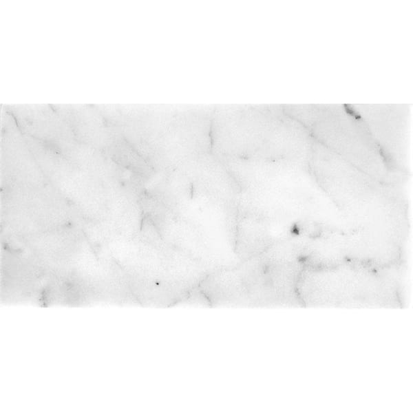 Apollo Tile Gray 3 in. x 6 in. Polished Marble Subway Tile Sample (0.12 sq. ft./Piece)