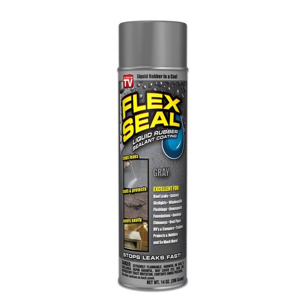 FLEX SEAL FAMILY OF PRODUCTS 14 oz. Flex Seal Gray Aerosol Liquid ...