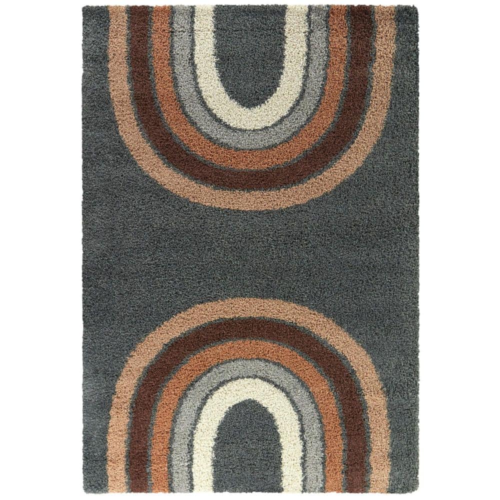 Kristina Navy 5 ft. 3 in. x 7 ft. Striped Area Rug -  BALTA, 3105556