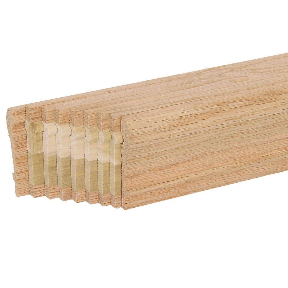 EVERMARK Stair Parts 6210 16 ft. Unfinished Red Oak Bending Handrail