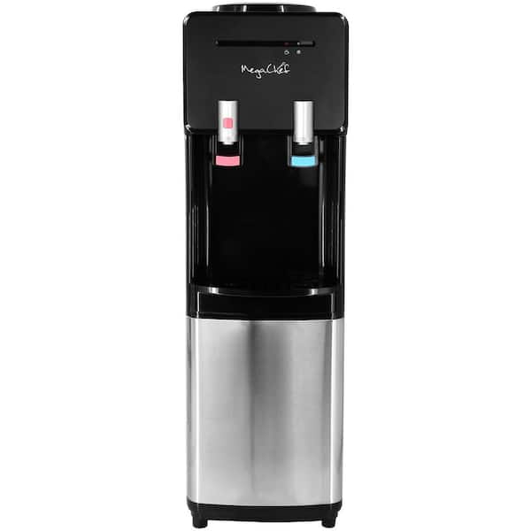 MegaChef 5 Gal. Plastic Top Load Hot and Cold Beverage Serveware Water Dispenser