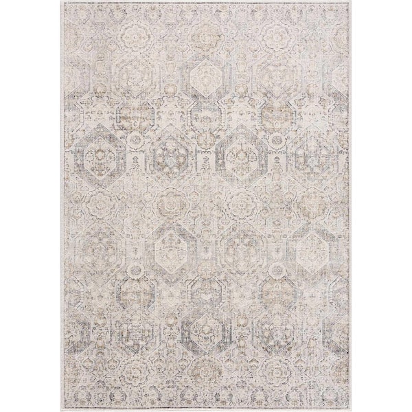 Parkerfield Beige/Black/Charcoal 11 ft. x 15 ft. Area Rug