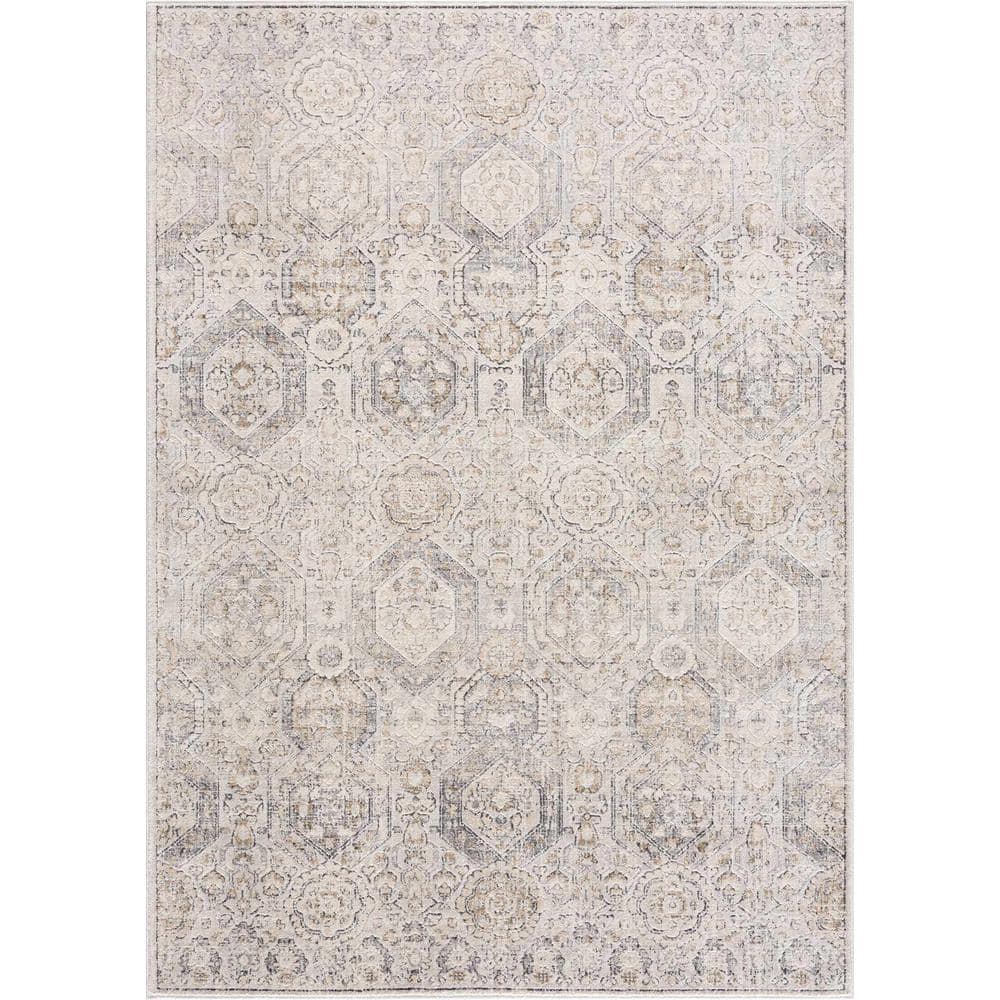 Parkerfield Stain-Resistant Black Synthetic 2' x 2'11" Area Rug