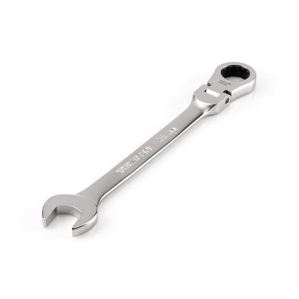 TEKTON 23 mm Flex Head 12-Point Ratcheting Combination Wrench WRC26423 ...