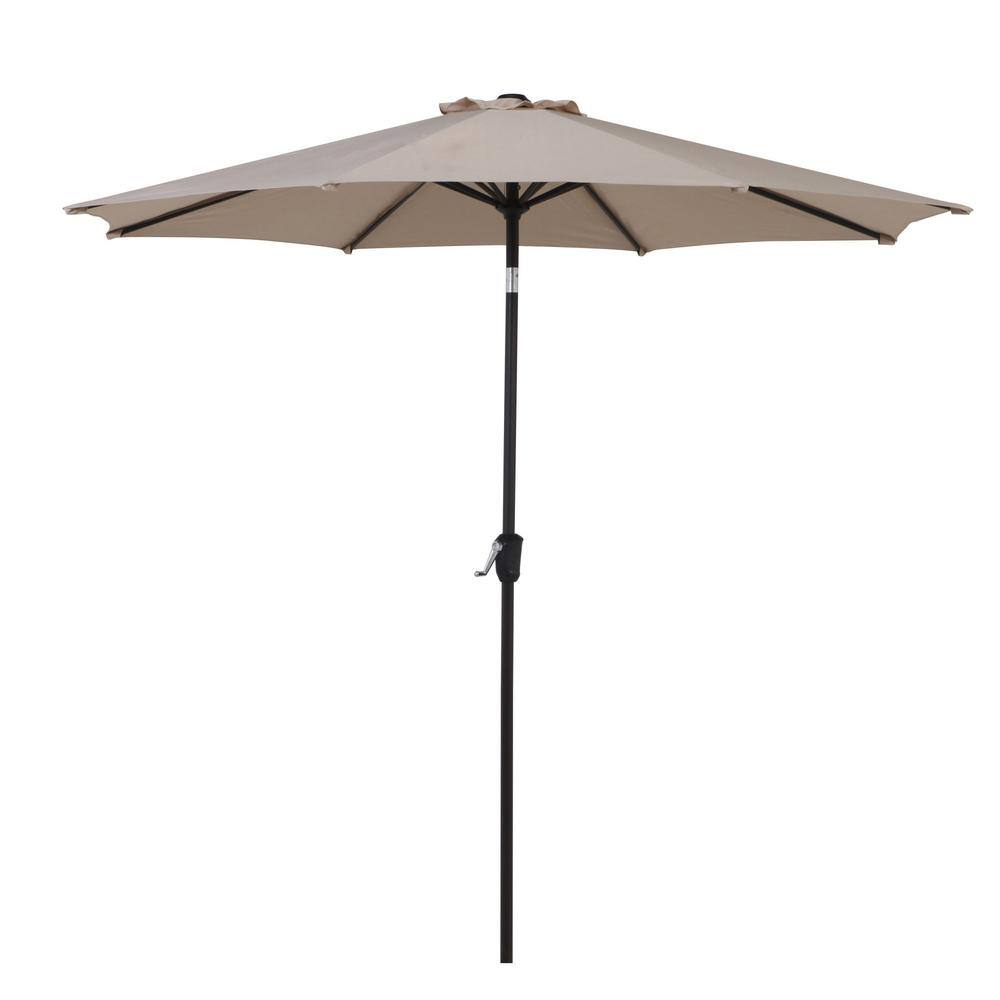 9 ft. Market Outdoor Market Patio Umbrella in Beige