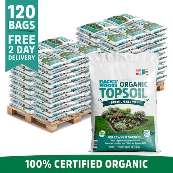 Organic Top Soil, Bulk Value Soil Pallet (120 1 cu. ft. Bags)