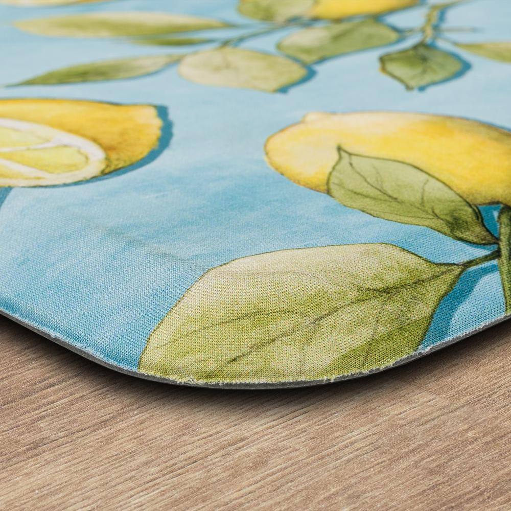 Multicolor Rectangular Non-slip Synthetic Kitchen Mat