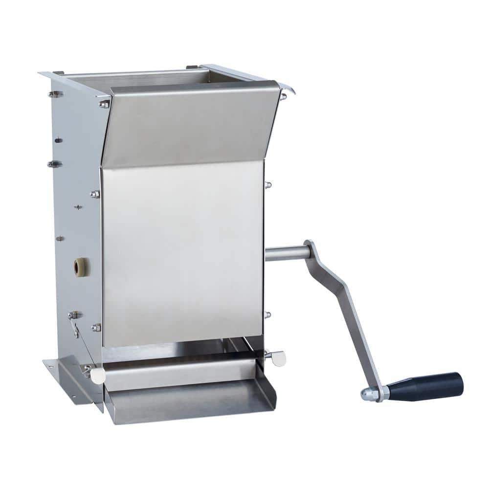 Mosakar Stainless Steel Crusher - 1100W. Food Fruit Vegetable Whole Apple  Pear Potato Crusher Grinder Mill Scratter Pulper. Combo with Hydraulic Jack