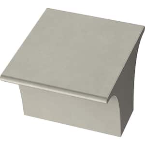 Inclination 1-1/8 in. (28 mm) Satin Nickel Square Cabinet Knob