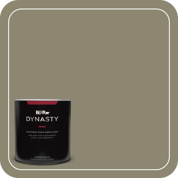 BEHR DYNASTY 1 qt. #PPU8-21 Mossy Bank Matte Interior Stain-Blocking Paint & Primer