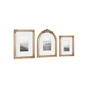 5-Piece 4 x 5 in. Gold Metal Collage Frame for Wall HDFBK7PD72