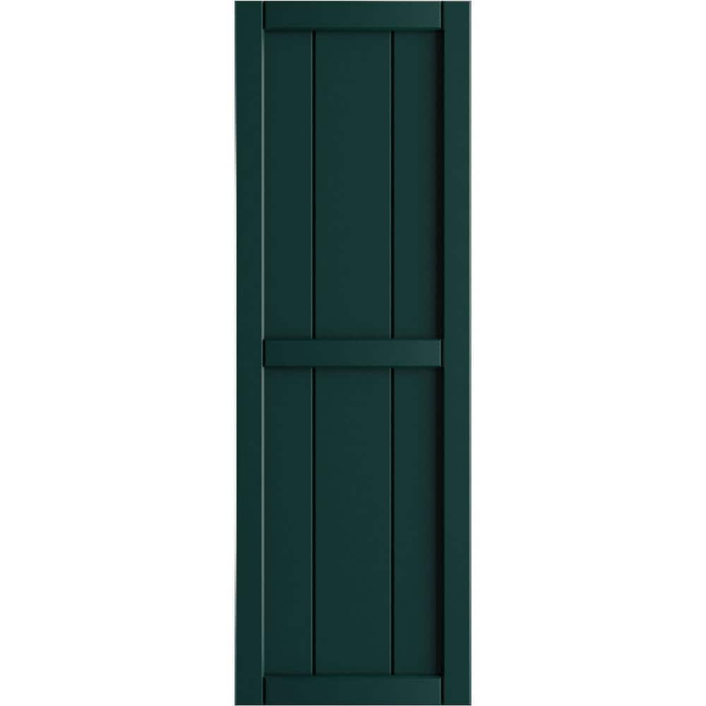21-1/2 in. x 102 in. True Fit PVC 4-Board Framed Board and Batten Shutters in Thermal Green (Per Pair) price history on PriceWatchPro