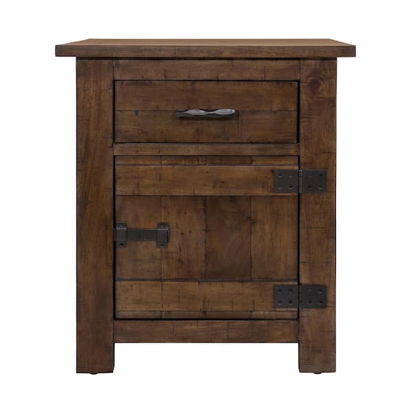 Yosemite Home Decor Hudson Dark Antique Bronze Side Table