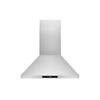 HAUSLANE 36 in. Convertible Wall Mount Range Hood with Changeable LED Touch Control Baffle Filters in Stainless Steel WM-538SS-36