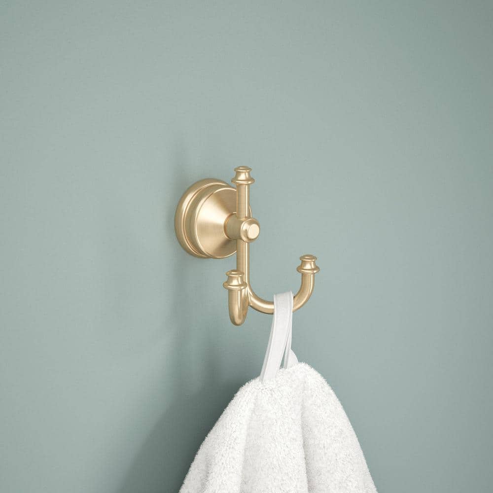 Champagne Bronze Triple Bathroom Towel Hook