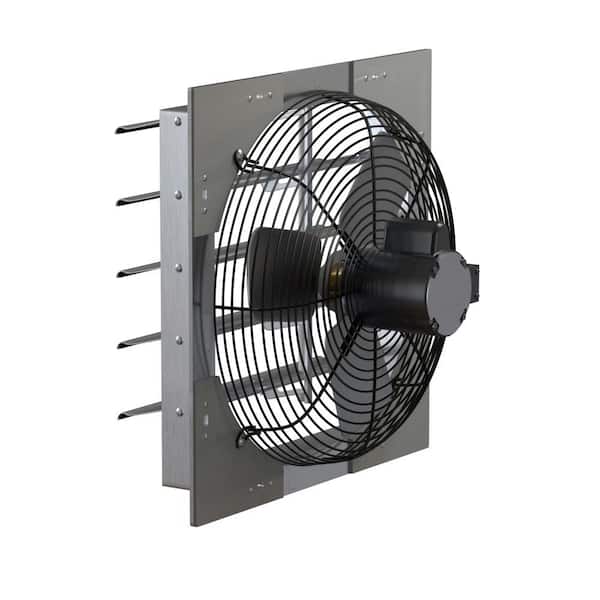 3130 CFM Shutter Exhaust Fan Wall Mounted, 18 in. Propeller