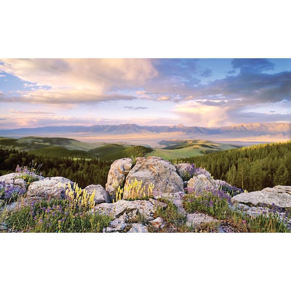 Sunrise View - Weather Proof Scene for Window Wells or Wall Mural - 100 in. x 60 in.