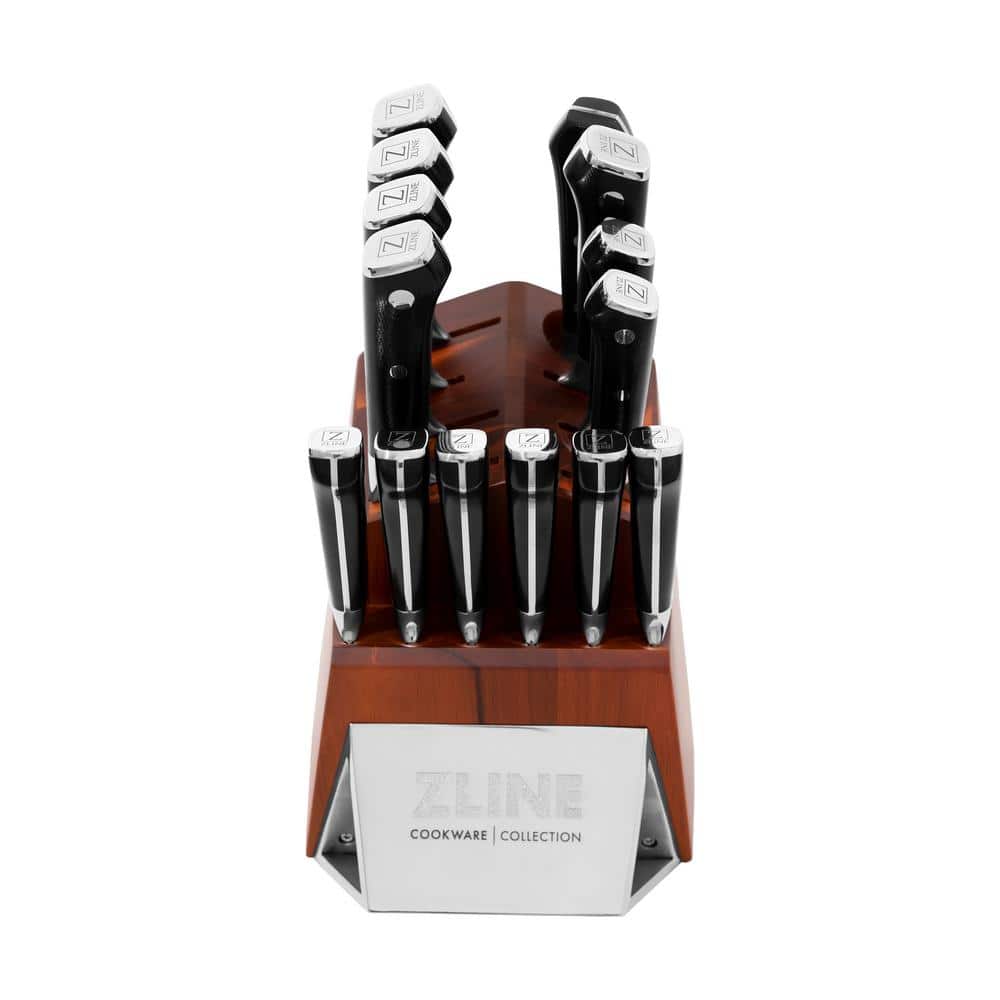ZLINE 15-Piece Professional German Steel Kitchen Knife Block Set